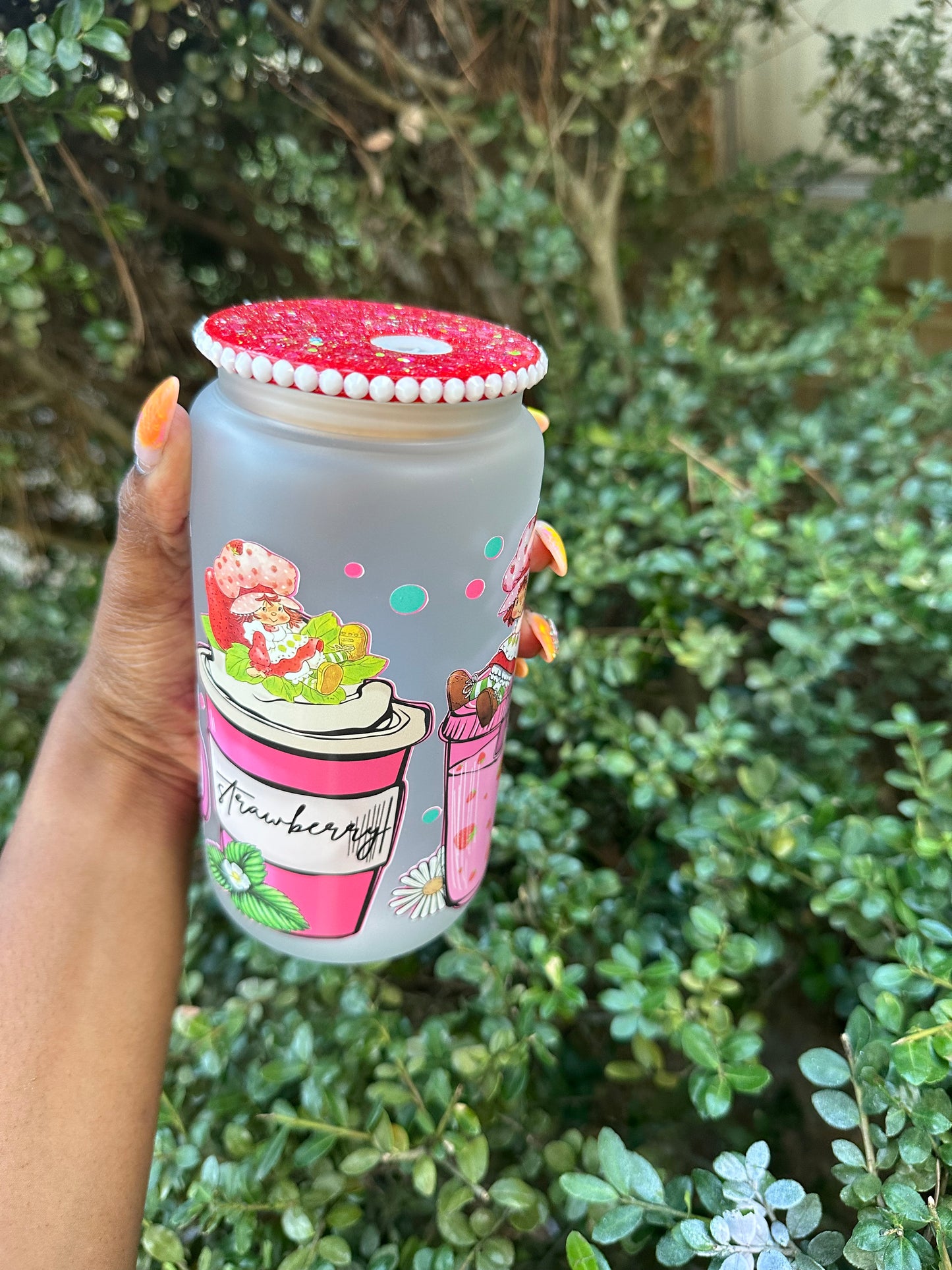 Sweet Delight: Strawberry Shortcake Libbey Glass Cup