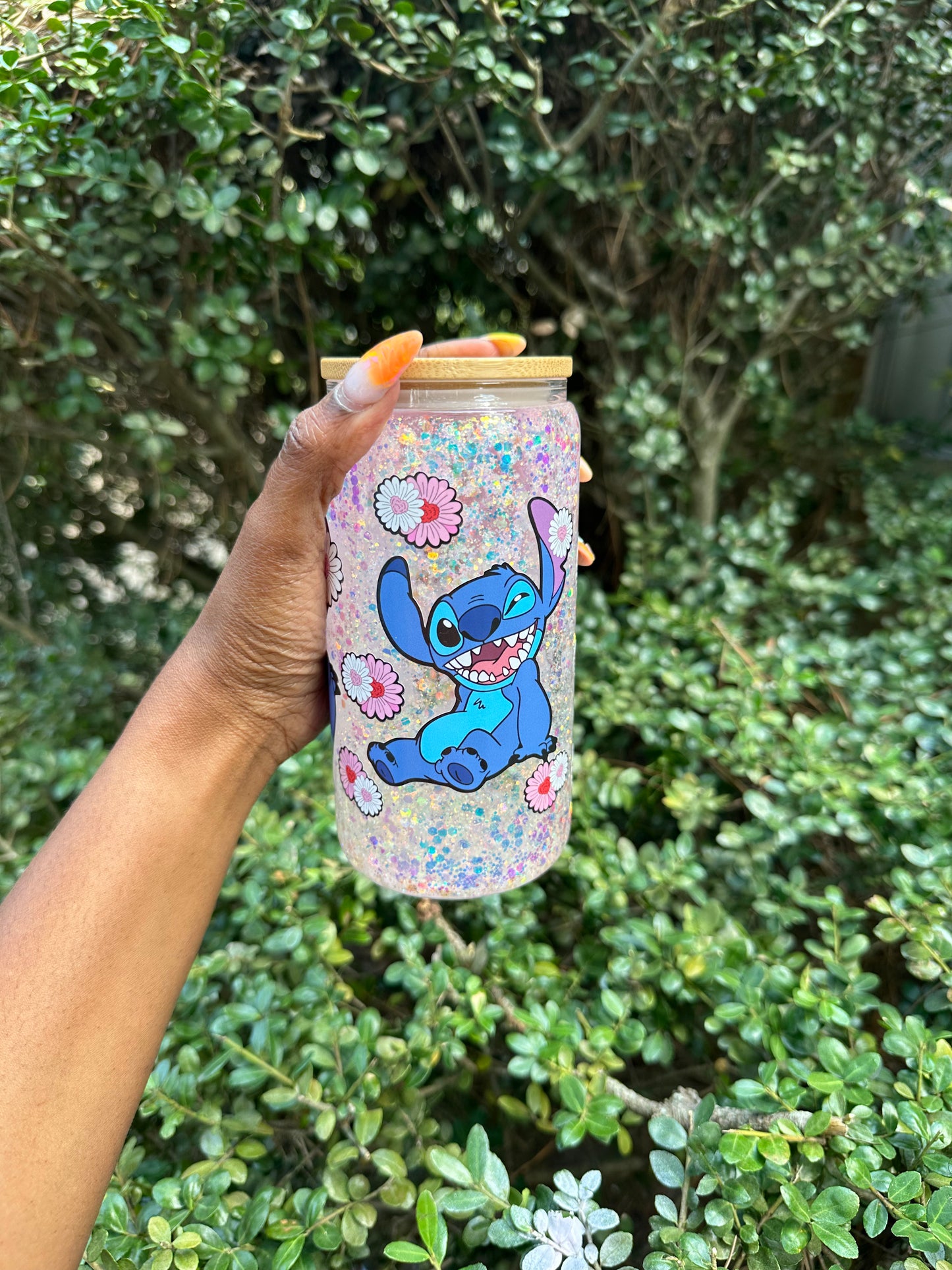 Stitch's Snowy Adventure: Snow Globe Tumbler