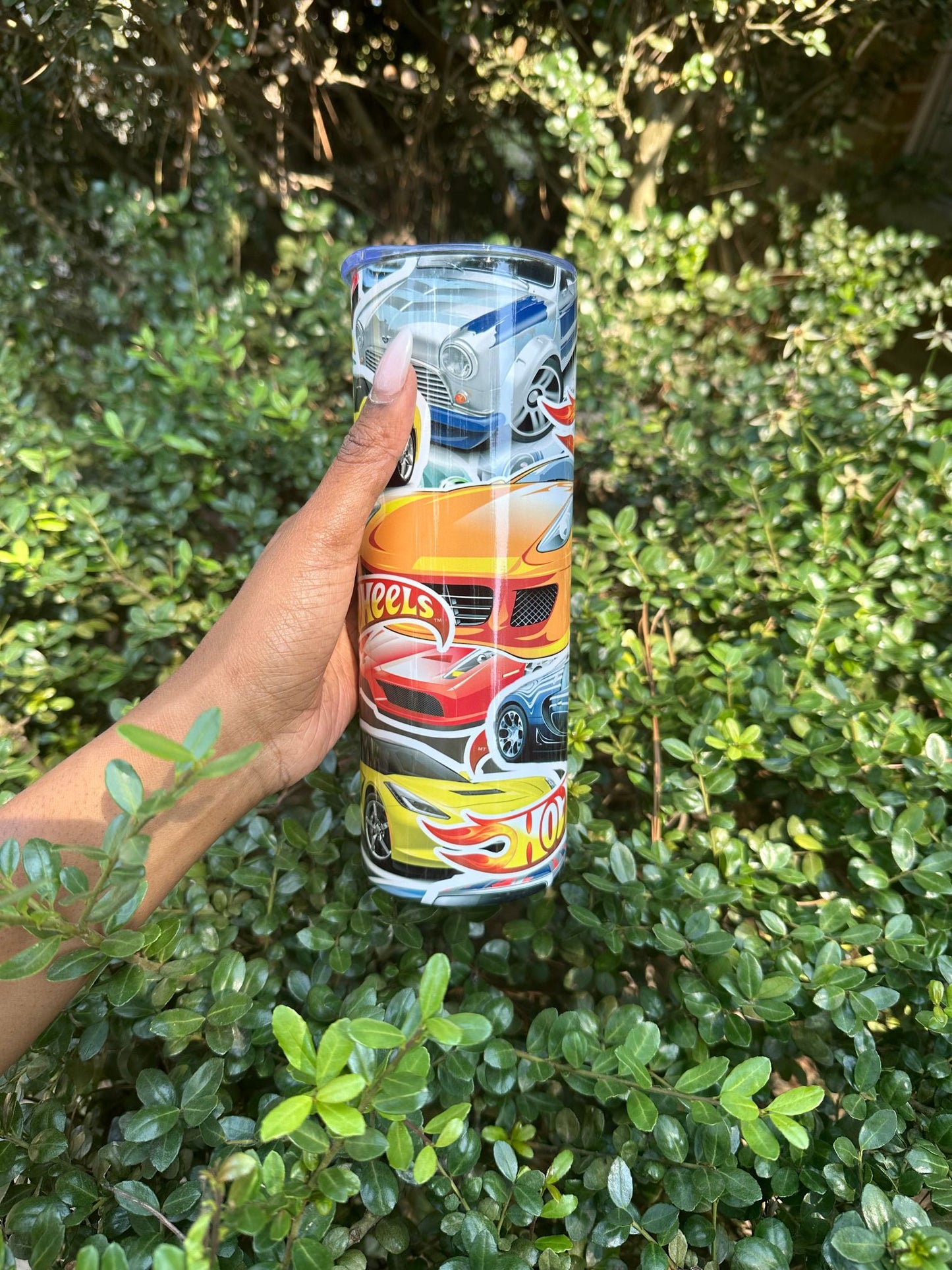Hot Wheels-Inspired 20oz Stainless Steel Tumbler with Iconic Car Design