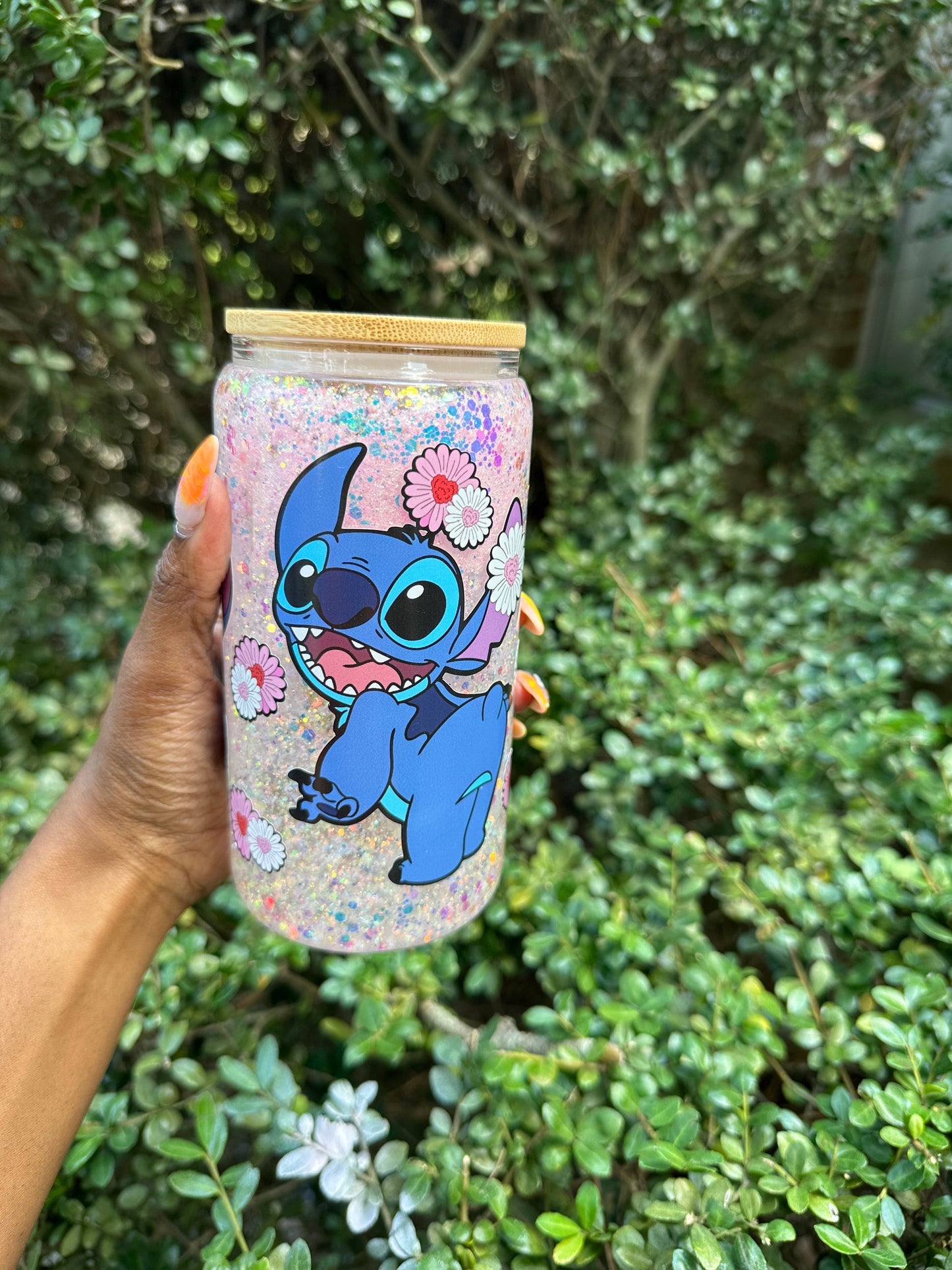 Stitch's Snowy Adventure: Snow Globe Tumbler
